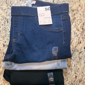 SO Kids Mid Rise Jeggings - Dark Blue, Light Blue, Black